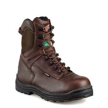 Red Wing King Toe 8-inch CSA Safety Toe - Hnede Nepremokave Topanky Panske, RW175SK